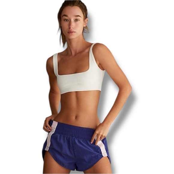 NWT FREE PEOPLE - Trail Angel Lightweight Running Shorts in Royal Blue - Picture 9 of 13